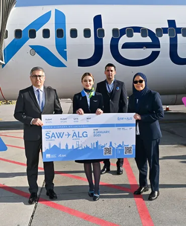 AJet, Sabiha Gökçen’den Cezayir’e İlk Seferini Gerçekleştirdi