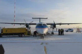 Bombardier Kabusu! Yakutsk’ta İniş Takımı Arızası Uçağı Geri Döndürdü