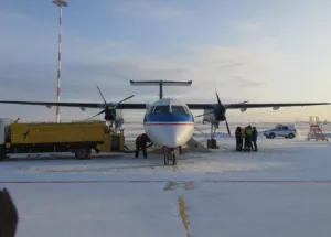 Bombardier Kabusu! Yakutsk’ta İniş Takımı Arızası Uçağı Geri Döndürdü