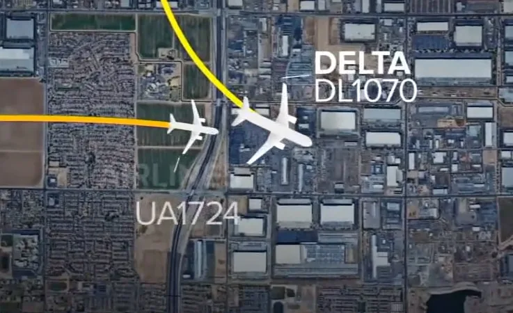 Delta ve United Uçuşları Çarpışmaktan Kıl Payı Kurtuldu! FAA Olayı Araştırıyor