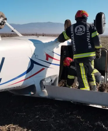 Denizli’de ER-AH Eğitim Uçağı Sert İniş Yaptı! Pilot Yaralı Olarak Kurtarıldı