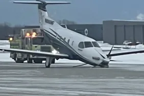 Pilatus PC-12 Uçağında Çekme Çubuğu Unutulunca Acil İniş Yaptı