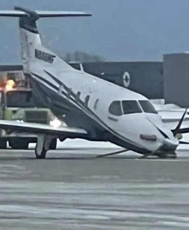 Pilatus PC-12 Uçağında Çekme Çubuğu Unutulunca Acil İniş Yaptı