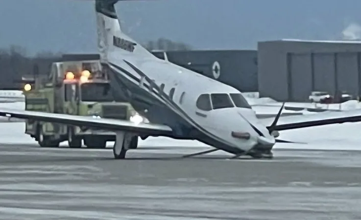 Pilatus PC-12 Uçağında Çekme Çubuğu Unutulunca Acil İniş Yaptı