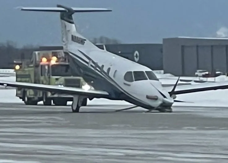 Pilatus PC-12 Uçağında Çekme Çubuğu Unutulunca Acil İniş Yaptı