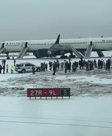 Felaketin Eşiğinde! Delta’nın Boeing 757’sinin Motoru Kalkışta Alev Aldı