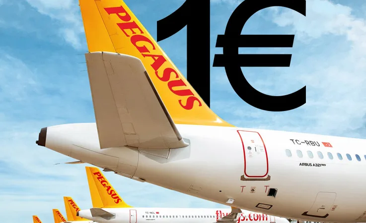 Pegasus’tan Kuzey Kıbrıs Uçuşlarına 1 Euro’dan Başlayan Fiyatlar!