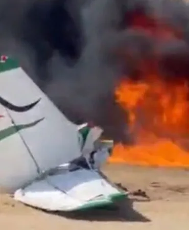Havada Kabus: Cessna 172 Alevler İçinde Düştü, Üç Kişi Hayatını Kaybetti!