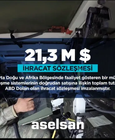 ASELSAN, 21,3 Milyon Dolarlık Anlaşma İmzaladı