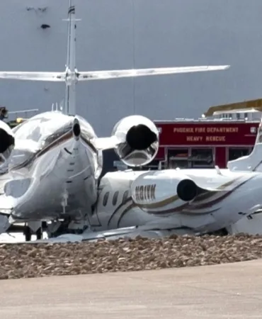 Arizona’da Havacılık Felaketi: Bombardier Learjet ve Gulfstream Çarpıştı 1 Ölü, 5 Yaralı