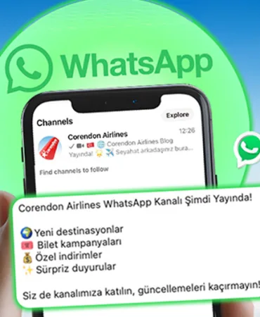 Corendon Airlines WhatsApp Kanalı Açıldı!