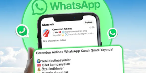 Corendon Airlines WhatsApp Kanalı Açıldı!