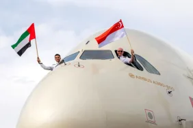 Etihad Airways, Singapur’a A380 ile Tarihi Uçuş Gerçekleştirdi!