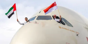 Etihad Airways, Singapur’a A380 ile Tarihi Uçuş Gerçekleştirdi!