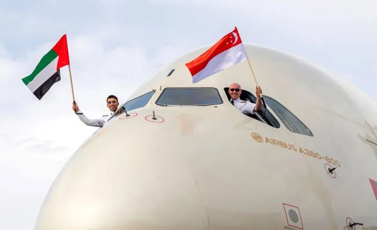 Etihad Airways, Singapur’a A380 ile Tarihi Uçuş Gerçekleştirdi!