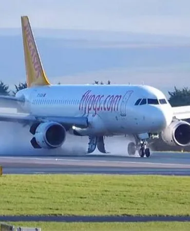 Pegasus Uçağında Hidrolik Arızası! Pilotlardan Ustaca İniş