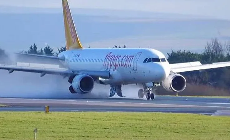 Pegasus Uçağında Hidrolik Arızası! Pilotlardan Ustaca İniş