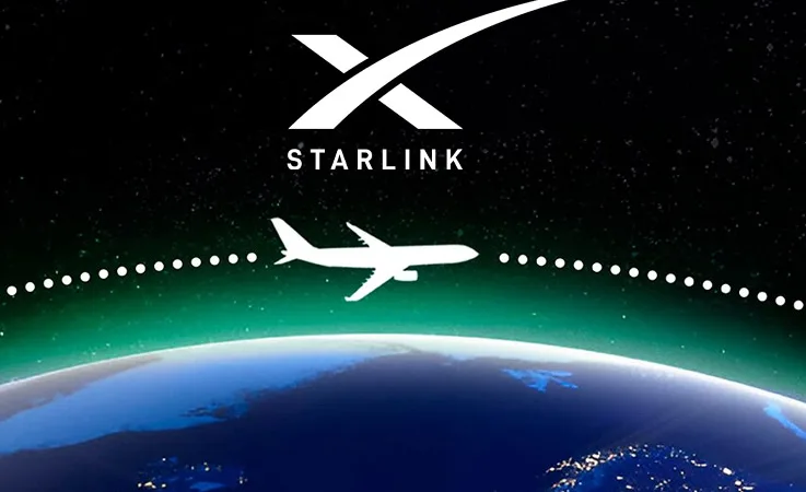 SpaceX, 500 Uçakta Starlink İnternetini Aktif Hale Getirdi