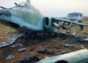 Su-25-Fighter-Jet-Struck-by-Truck!