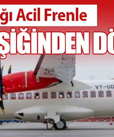 Alliance Air Uçağı Acil Frenle Facianın Eşiğinden Döndü!
