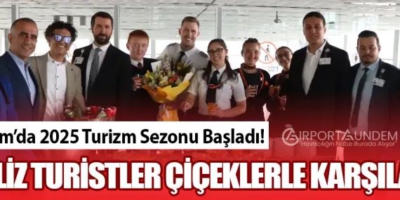 Bodrum’da 2025 Turizm Sezonu Başladı! İngiliz Turistler Çiçeklerle Karşılandı