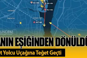 Facianın Eşiğinden Dönüldü! Askeri Jet Yolcu Uçağına Teğet Geçti