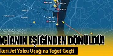 Facianın Eşiğinden Dönüldü! Askeri Jet Yolcu Uçağına Teğet Geçti
