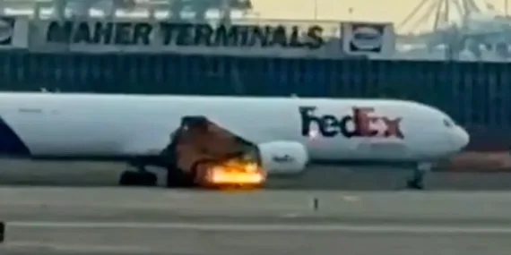 FedEx Facianın Eşiğinden Döndü! Sağ Motor Alevler İçinde Kaldı