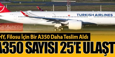 THY, Filosu İçin Bir A350 Daha Teslim Aldı: A350 Sayısı 25’e Ulaştı