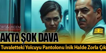 Uçakta Şok Dava: Pilot, Tuvaletteki Yolcuyu Pantolonu İnik Halde Zorla Çıkardı!