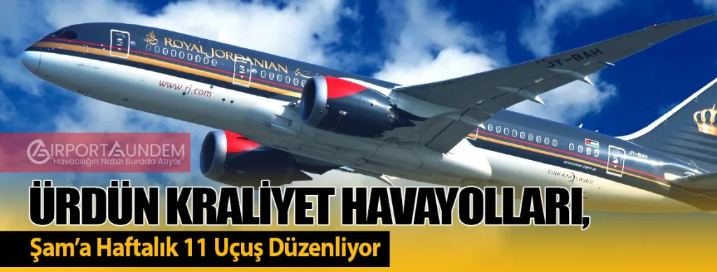 Ürdün Kraliyet Havayolları, Şam’a Haftalık 11 Uçuş Düzenliyor