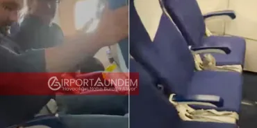 Yolcular Korku Dolu Anlar Yaşadı! IndiGo Uçağında Koltuklar Yerinden Çıktı