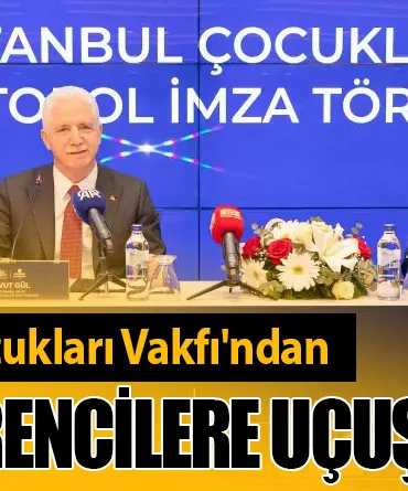 AJet ve İstanbul Çocukları Vakfı'ndan Başarılı Öğrencilere Uçuş Desteği