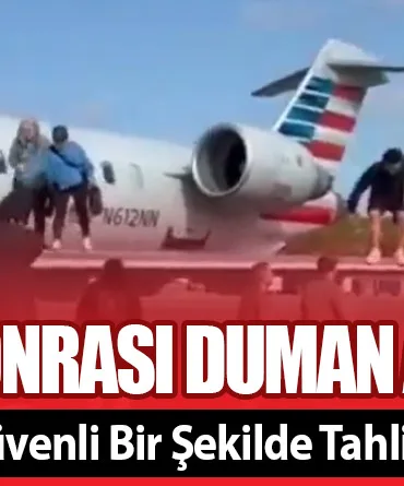 Acil İniş Sonrası Duman Alarmları! AA5406 Uçuşu Güvenli Bir Şekilde Tahliye Edildi