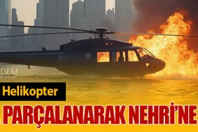 Bell 206 Tipi Helikopter Havada Parçalanarak Nehri’ne Düştü