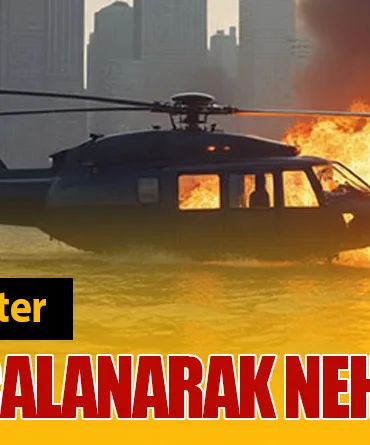 Bell 206 Tipi Helikopter Havada Parçalanarak Nehri’ne Düştü