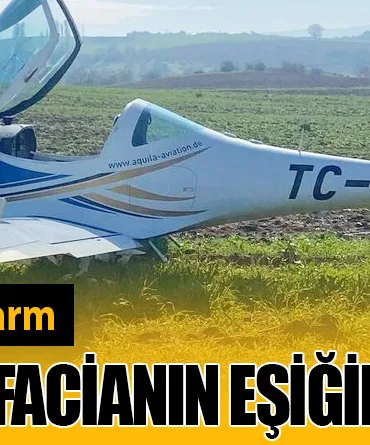 Eğitim Uçağında Alarm: Yenişehir’de Facianın Eşiğinden Dönüldü