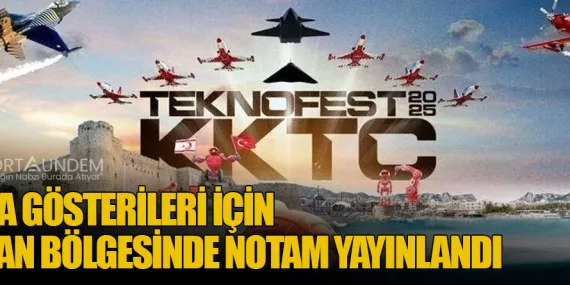 Hava Gösterileri İçin Ercan Bölgesinde NOTAM Yayınlandı