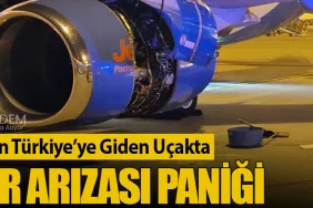 İngiltere’den Türkiye’ye Giden Uçakta Motor Arızası Paniği