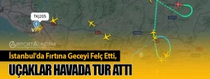 İstanbul'da-Fırtına-Geceyi-Felç-Etti,-Uçaklar-Havada-Tur-Attı