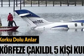 Oregon'da Korku Dolu Anlar: Özel Jet Körfeze Çakıldı, 5 Kişi Kurtarıldı