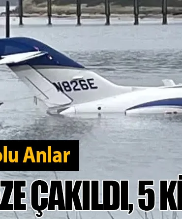 Oregon'da Korku Dolu Anlar: Özel Jet Körfeze Çakıldı, 5 Kişi Kurtarıldı