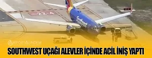 Southwest-Uçağı-Alevler-İçinde-Acil-İniş-Yaptı