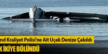 Tayland Kraliyet Polisi’ne Ait Uçak Denize Çakıldı: Uçak İkiye Bölündü
