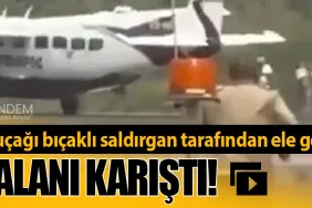 Tropic Air uçağı bıçaklı saldırgan tarafından ele geçirildi! Havaalanı karıştı!
