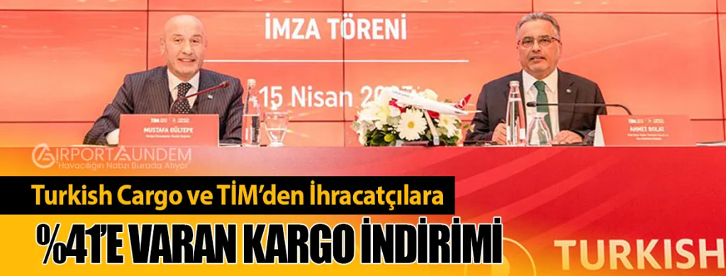 Turkish Cargo ve TİM’den İhracatçılara Yüzde 41’e Varan Kargo İndirimi