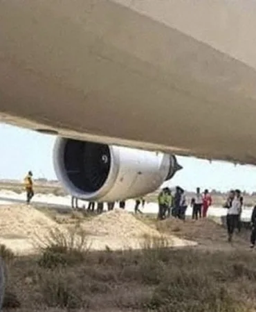 Hac Uçuşunda Kriz! Libya’da Afriqiyah Havayolları Uçağı Pistten Çıktı