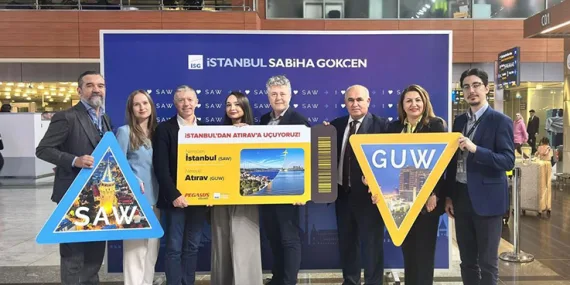 Pegasus'tan Orta Asya’ya Yeni Uçuş Noktası: İstanbul’dan Atırav’a Direkt Seferler Başladı