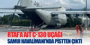 RTAF’a-Ait-C-130-Uçağı-Samui-Havalimanı’nda-Pistten-Çıktı