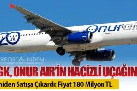 SGK, Onur Air’in Hacizli Uçağını Yeniden Satışa Çıkardı: Fiyat 180 Milyon TL